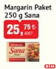 SANA MARGARİN PAKET 250 G